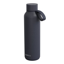 Quokka Solid With Strap - Butelka termiczna ze stali nierdzewnej 630 ml z paskiem (Slate)