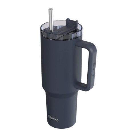 Quokka Stream - Kubek termiczny ze stali nierdzewnej 1200 ml ze słomką (Graphite) Quokka Stream - Kubek termiczny ze stali nierdzewnej 1200 ml ze słomką (Graphite)
