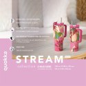 Quokka Stream - Kubek termiczny ze stali nierdzewnej 950 ml ze słomką (Graphite)