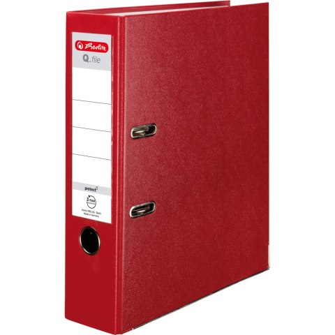 Segregator A4 8cm PP czerwony Q.FILE 11167426 HERLITZ Segregator A4 8cm PP czerwony Q.FILE 11167426 HERLITZ