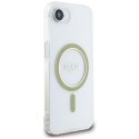 Guess IML Glitter Circle MagSafe - Etui do iPhone 16e (przezroczysty)