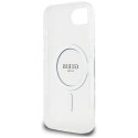 Guess IML Glitter Circle MagSafe - Etui do iPhone 16e (przezroczysty)