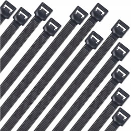 Opaska zaciskowa/opaska kablowa/zip/raps/trytytka 350x4,8mm (100szt) czarna LEXTOOL (LXOP29)
