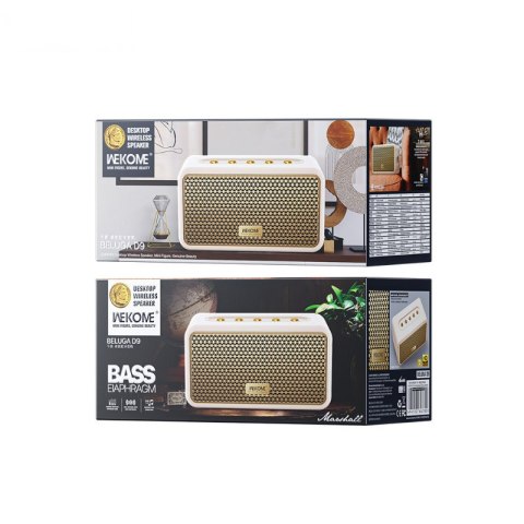 WEKOME Beluga D9 Chiyvh - Bezprzewodowy głośnik Bluetooth V5.3 (Biały) WEKOME Beluga D9 Chiyvh - Bezprzewodowy głośnik Bluetooth V5.3 (Biały)