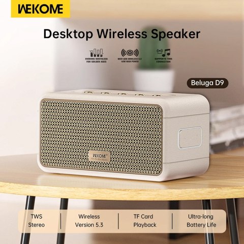 WEKOME Beluga D9 Chiyvh - Bezprzewodowy głośnik Bluetooth V5.3 (Biały) WEKOME Beluga D9 Chiyvh - Bezprzewodowy głośnik Bluetooth V5.3 (Biały)