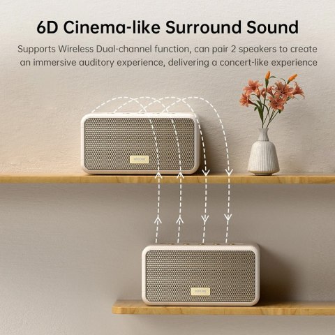 WEKOME Beluga D9 Chiyvh - Bezprzewodowy głośnik Bluetooth V5.3 (Biały) WEKOME Beluga D9 Chiyvh - Bezprzewodowy głośnik Bluetooth V5.3 (Biały)