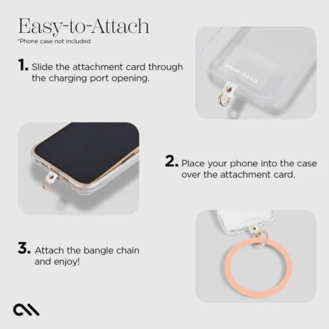 Case-Mate Phone Bangle - Bransoletka na nadgarstek do smartfona (Peach) Case-Mate Phone Bangle - Bransoletka na nadgarstek do smartfona (Peach)