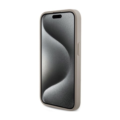 Guess 4G Triangle Metal Logo - Etui iPhone 15 Pro Max (biały) Guess 4G Triangle Metal Logo - Etui iPhone 15 Pro Max (biały)