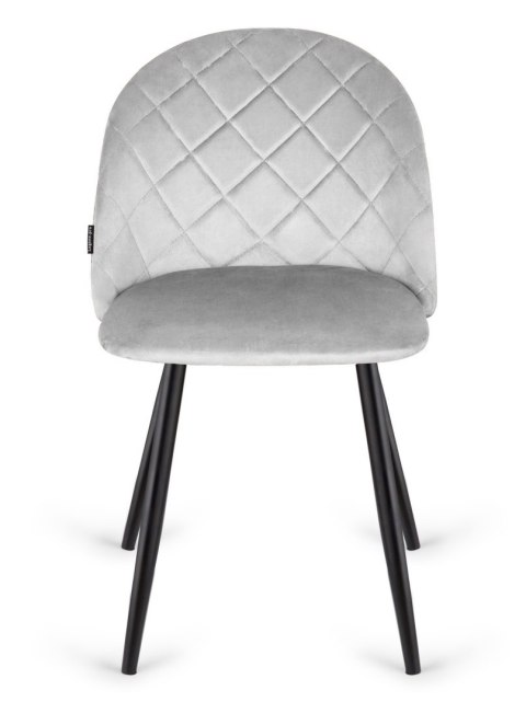Krzesło tapicerowane GLORIA DIAMOND GREY VELVET OUTLET Krzesło tapicerowane GLORIA DIAMOND GREY VELVET OUTLET