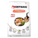 ONTARIO Cat Sterilised Salmon 2kg / Pokarm dla kotów sterylizowanych łosoś (213-10775)