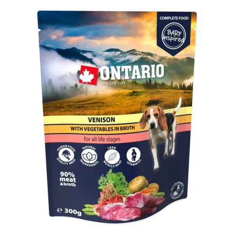 ONTARIO Saszetka Dziczyzna z warzywami w bulionie 300g (214-3383) ONTARIO Saszetka Dziczyzna z warzywami w bulionie 300g (214-3383)