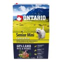 ONTARIO Senior Mini Lamb & Rice 2,25kg / Dla starszych psów małych ras z Jagnięciną i ryżem 2,25kg (214-11195)