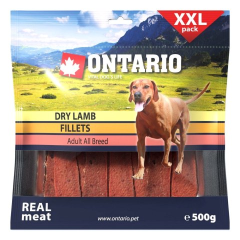 ONTARIO Snack Dry Lamb Fillet 500g / Ontario przysmak dla psów suszone filety z jagnięciny 500g (214-5044) ONTARIO Snack Dry Lamb Fillet 500g / Ontario przysmak dla psów suszone filety z jagnięciny 500g (214-5044)