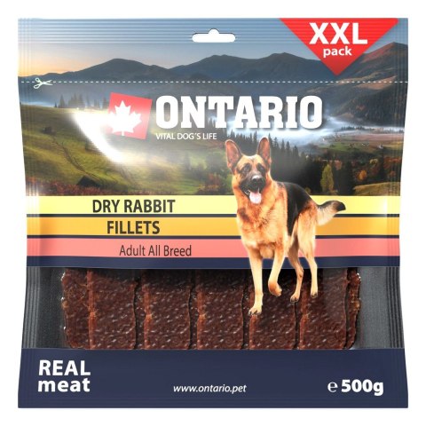 ONTARIO Snack Dry Rabbit Fillet 500g / ONTARIO przysmak dla psów suszone filety z królika 500g (214-5039) ONTARIO Snack Dry Rabbit Fillet 500g / ONTARIO przysmak dla psów suszone filety z królika 500g (214-5039)