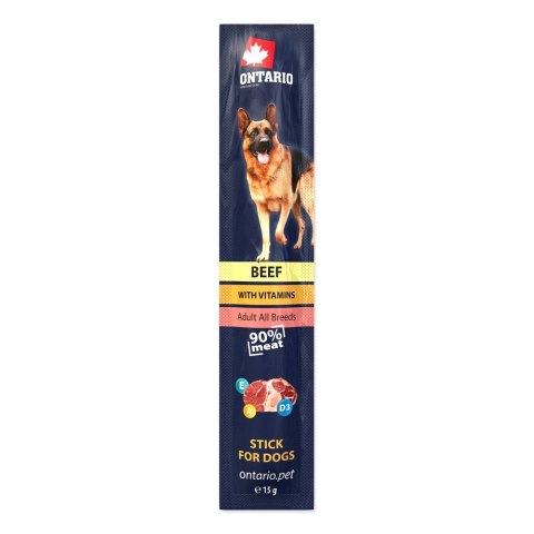 ONTARIO Stick for dogs beef 15g- ONTARIO kabanosy dla psów 15g wołowina (214-5801) ONTARIO Stick for dogs beef 15g- ONTARIO kabanosy dla psów 15g wołowina (214-5801)