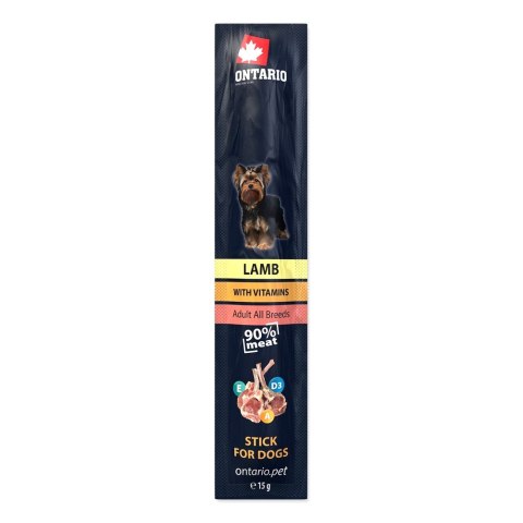 ONTARIO Stick for dogs lamb 15g -ONTARIO kabanosy dla psów 15g jagnięcina (214-5811) ONTARIO Stick for dogs lamb 15g -ONTARIO kabanosy dla psów 15g jagnięcina (214-5811)