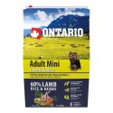 Ontario Adult Mini Lamb & Rice 2,25kg / Dla dorosłych psów małych ras Jagnięcina z ryżem 2,25kg (214-10595)