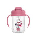 TC91011 KUBEK PIERWSZA SŁOMKA 270 ML RÓŻOWY KRÓLIK 6+