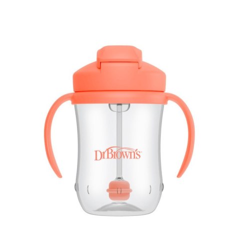 TC91103 KUBEK PIERWSZA SŁOMKA 270 ML KORALOWY 6+ TC91103 KUBEK PIERWSZA SŁOMKA 270 ML KORALOWY 6+