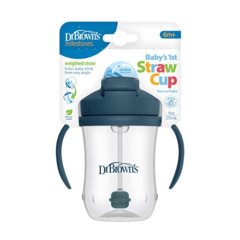 TC91105 KUBEK PIERWSZA SŁOMKA 270 ML GRANATOWY 6+ TC91105 KUBEK PIERWSZA SŁOMKA 270 ML GRANATOWY 6+