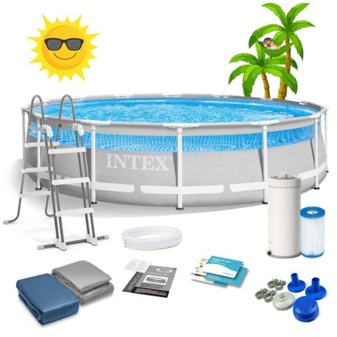 Basen ogrodowy stelażowy 427 x 107 cm 12w1 INTEX 26722 Basen ogrodowy stelażowy 427 x 107 cm 12w1 INTEX 26722