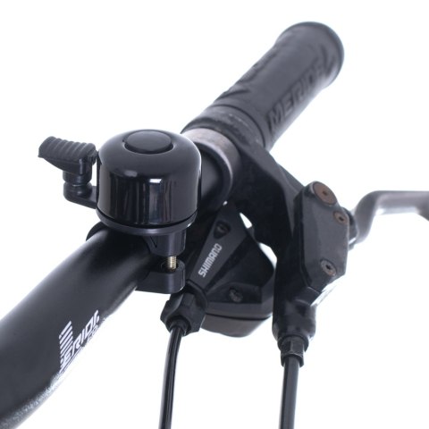 L-BRNO Dzwonek rowerowy głośny metalowy na rower czarny L-BRNO Dzwonek rowerowy głośny metalowy na rower czarny