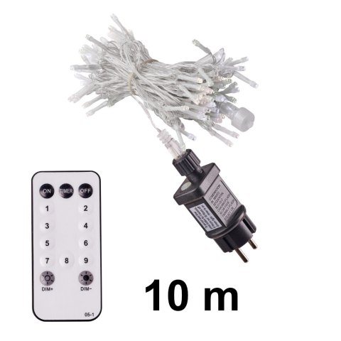 Lampki LED łańcuch lampki choinkowe 10m 100LED z pilotem ślub wesele Lampki LED łańcuch lampki choinkowe 10m 100LED z pilotem ślub wesele