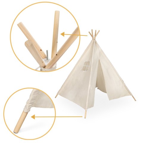 Namiot domek indiański dla dzieci Tipi Wigwam 135cm Namiot domek indiański dla dzieci Tipi Wigwam 135cm