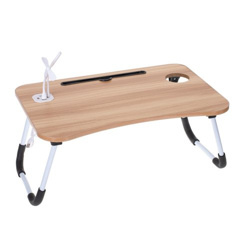 Stolik pod laptopa składany do łóżka podstawka USB Stolik pod laptopa składany do łóżka podstawka USB