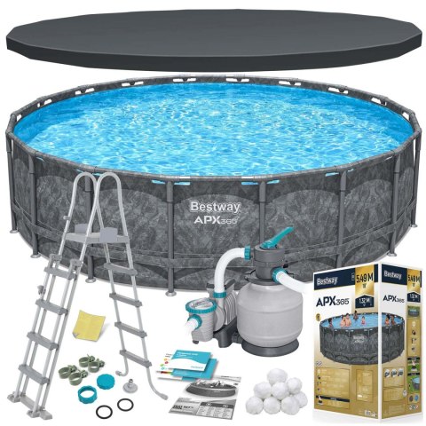 Basen ogrodowy stelażowy 549 x 132 cm 11w1 Bestway 561KC Basen ogrodowy stelażowy 549 x 132 cm 11w1 Bestway 561KC