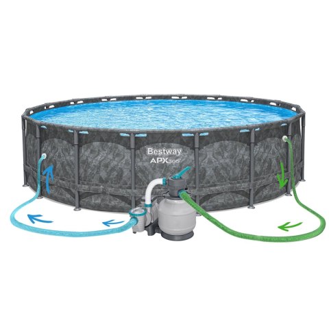 Basen ogrodowy stelażowy 549 x 132 cm 11w1 Bestway 561KC Basen ogrodowy stelażowy 549 x 132 cm 11w1 Bestway 561KC