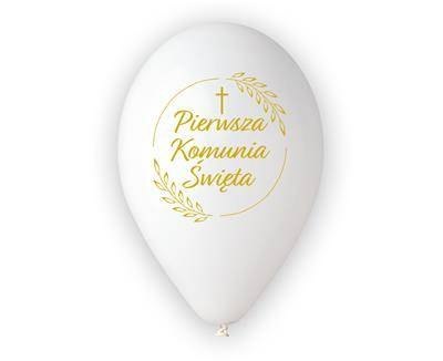 Balony lateksowe, Pierwsza Komunia kłosy, 30 cm, 25 szt Balony lateksowe, Pierwsza Komunia kłosy, 30 cm, 25 szt