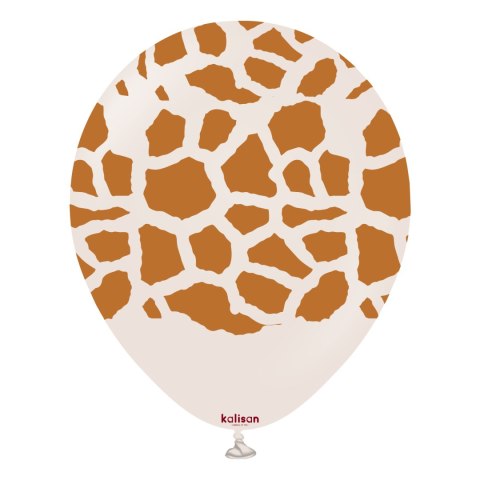 Balony lateksowe Safari Giraffe White Sand, żyrafa, 30 cm, 25 szt.