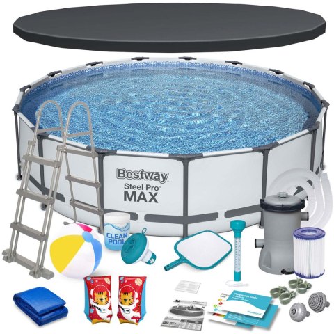 Basen stelażowy ogrodowy 457 x 107 cm 18w1 Bestway 56488 Basen stelażowy ogrodowy 457 x 107 cm 18w1 Bestway 56488