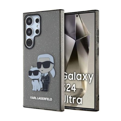 Karl Lagerfeld IML Glitter Karl & Choupette - Etui Samsung Galaxy S24 Ultra (czarny) Karl Lagerfeld IML Glitter Karl & Choupette - Etui Samsung Galaxy S24 Ultra (czarny)