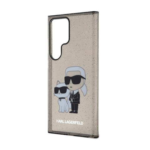 Karl Lagerfeld IML Glitter Karl & Choupette - Etui Samsung Galaxy S24 Ultra (czarny) Karl Lagerfeld IML Glitter Karl & Choupette - Etui Samsung Galaxy S24 Ultra (czarny)