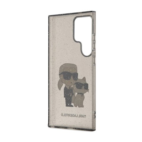 Karl Lagerfeld IML Glitter Karl & Choupette - Etui Samsung Galaxy S24 Ultra (czarny) Karl Lagerfeld IML Glitter Karl & Choupette - Etui Samsung Galaxy S24 Ultra (czarny)