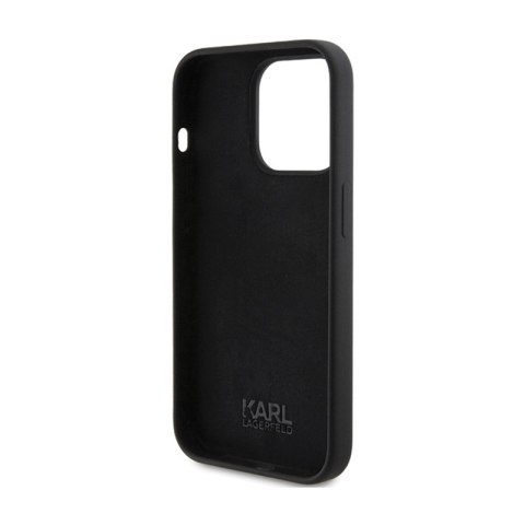 Karl Lagerfeld Silicone Karl Script - Etui iPhone 15 Pro (czarny) Karl Lagerfeld Silicone Karl Script - Etui iPhone 15 Pro (czarny)