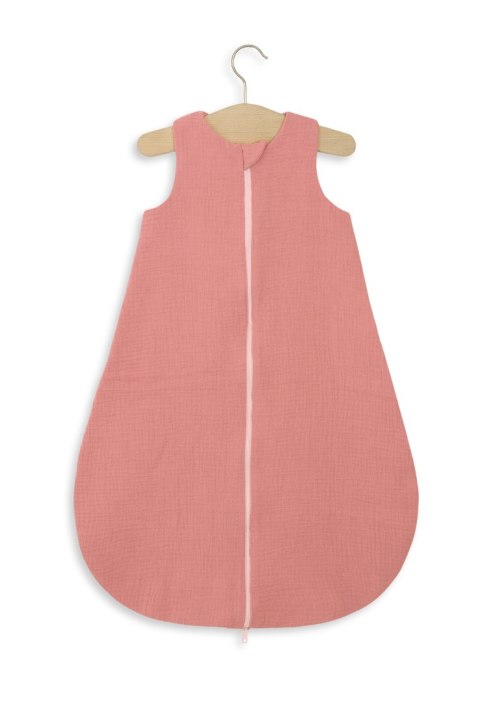 Muślinowy śpiworek dla dzieci zaokrąglony BABY 6-12 mcy TOG 1.0 - róż retro Muślinowy śpiworek dla dzieci zaokrąglony BABY 6-12 mcy TOG 1.0 - róż retro