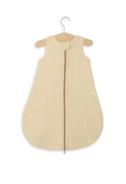 Muślinowy śpiworek dla dzieci zaokrąglony NEWBORN 0-6 mcy TOG 1.0 - cream