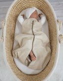 Muślinowy śpiworek dla dzieci zaokrąglony NEWBORN 0-6 mcy TOG 1.0 - cream