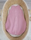 Muślinowy śpiworek dla dzieci zaokrąglony NEWBORN 0-6 mcy TOG 1.0 - pastel pink
