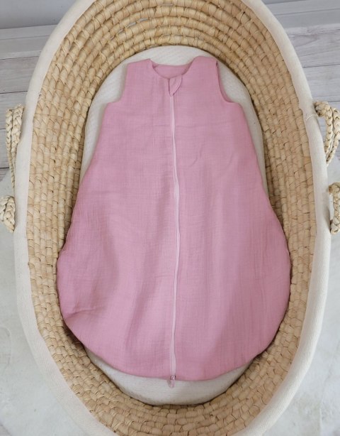 Muślinowy śpiworek dla dzieci zaokrąglony NEWBORN 0-6 mcy TOG 1.0 - pastel pink Muślinowy śpiworek dla dzieci zaokrąglony NEWBORN 0-6 mcy TOG 1.0 - pastel pink
