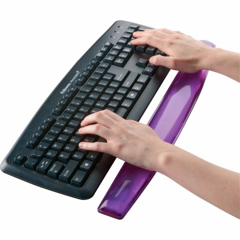 Podkładka żelowa przed klawiaturę fioletowa Crystal 91437 FELLOWES Podkładka żelowa przed klawiaturę fioletowa Crystal 91437 FELLOWES