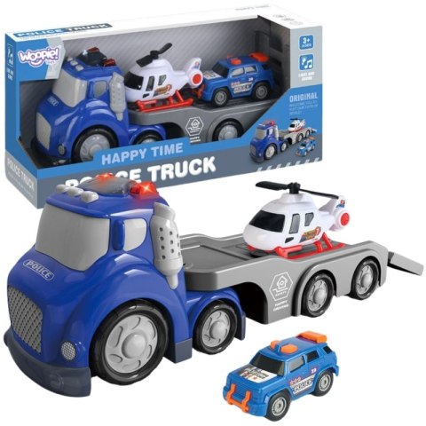 WOOPIE Niebieska Laweta Policyjna City Truck Efekty Dźwiękowe i Świetlne WOOPIE Niebieska Laweta Policyjna City Truck Efekty Dźwiękowe i Świetlne