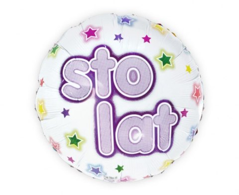 Balon Foliowy urodzinowy, Sto Lat, 46 cm Balon Foliowy urodzinowy, Sto Lat, 46 cm