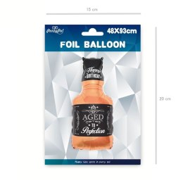 Balon foliowy urodzinowy, Butelka Whisky, 93 cm