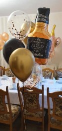 Balon foliowy urodzinowy, Butelka Whisky, 93 cm