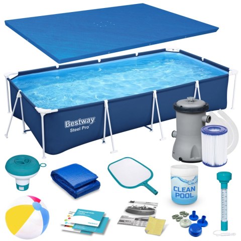 Basen ogrodowy stelażowy 400 x 211 x 81 cm 15w1 Bestway 56405N Basen ogrodowy stelażowy 400 x 211 x 81 cm 15w1 Bestway 56405N