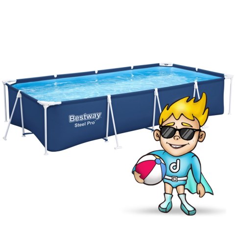 Basen ogrodowy stelażowy 400 x 211 x 81 cm 15w1 Bestway 56405N Basen ogrodowy stelażowy 400 x 211 x 81 cm 15w1 Bestway 56405N